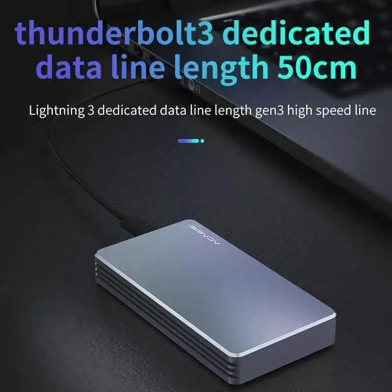 ACASIS High-Speed USB4.0 40Gbps NVME M.2 SSD Enclosure 2TB Aluminum housing USB Type-C with