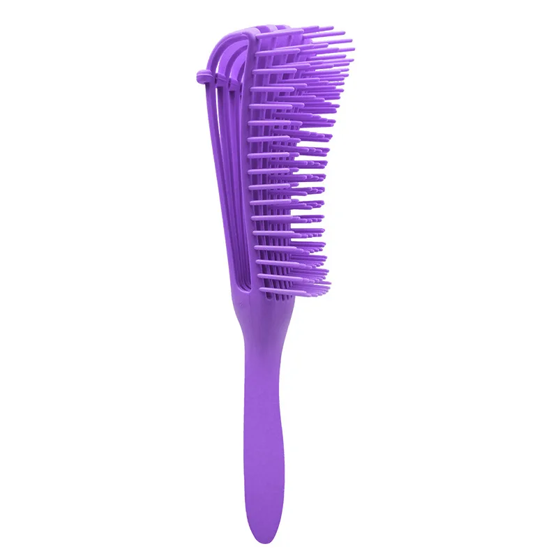 Custom Pink Wet Bristle Curly Detangler Hairbrush Detangling Detangling hair combs And Brush Set For Hair Manufacturers