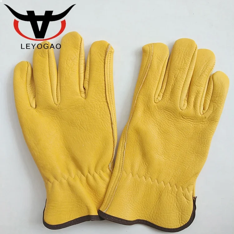 Soft hand job drivers driving furniture leather working gloves