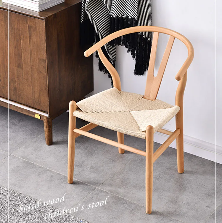 Foshan wholesale Furniture Wishbone Solid Wood Y Chair Dinning Table Chair