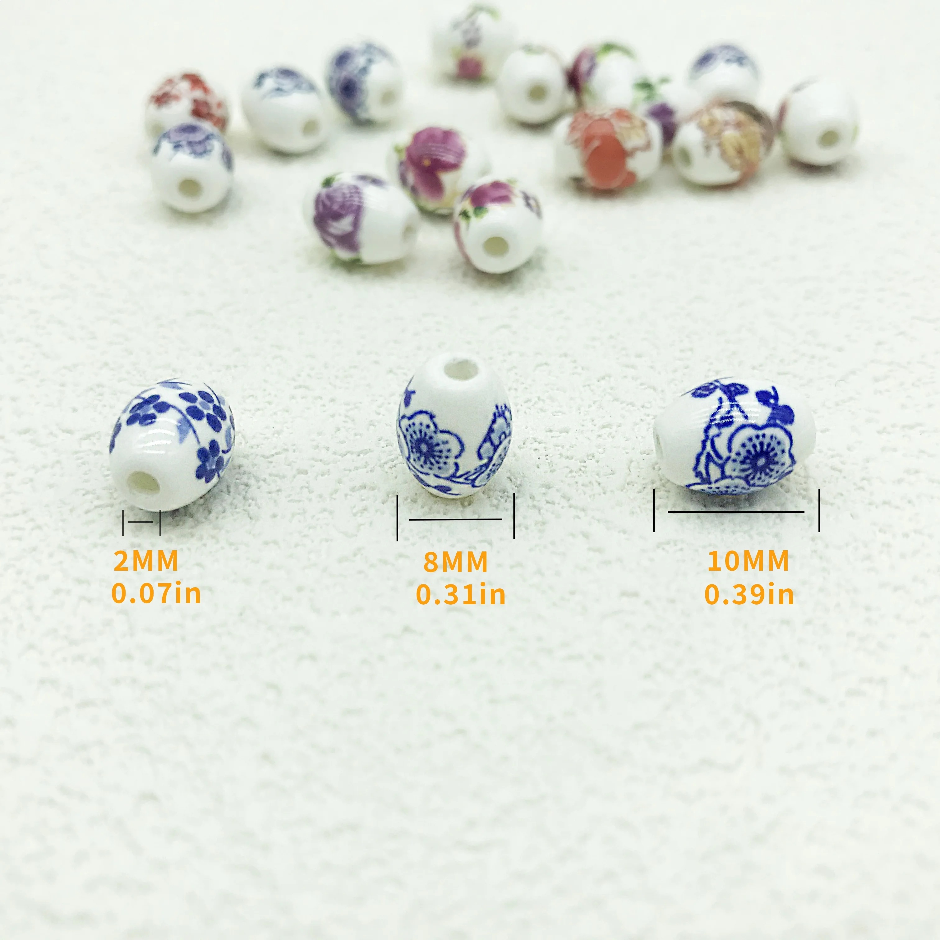 Ceramic Flower Beads  Porcelain  Beads For  DIY Jewelry Making Accessories Bracelet Necklace Making