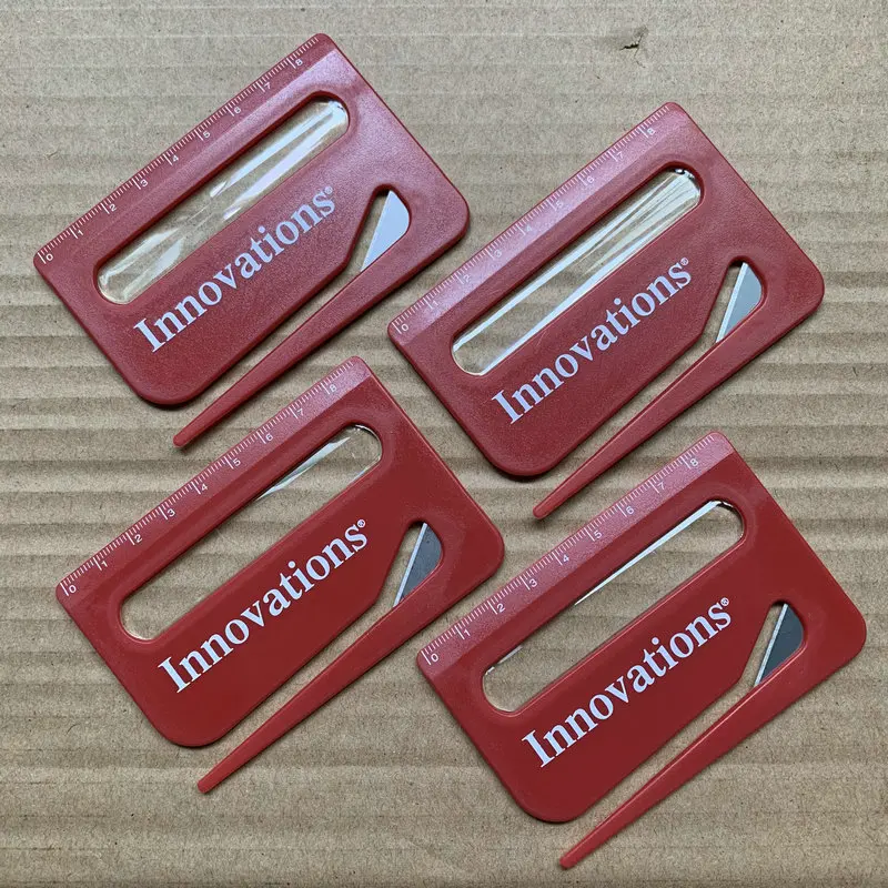 Custom Multi-Function Plastic Letter Opener with Ruler and Magnifier Promotional Custom Logo
