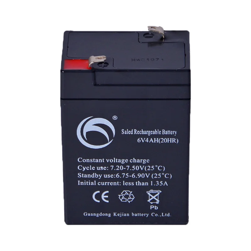 Wholesale OEM/ODM 6V 4AH UPS Prismatic Energy Storage Battery Maintenance-free Sealed Rechargeable AGM Lead Acid Gel Batteries