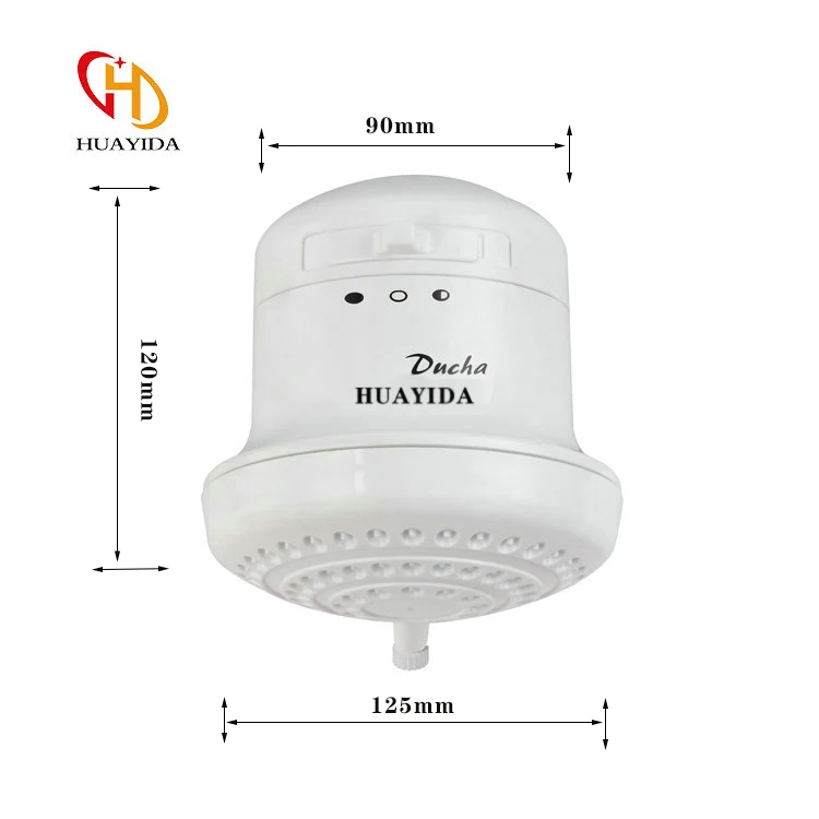 Plastic electric water heater portable for shower