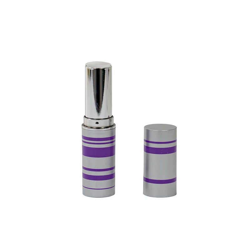 Luxury lip balm container private label lipstick pink purple custom color 3.5g 7g plastic aluminum lip balm tube