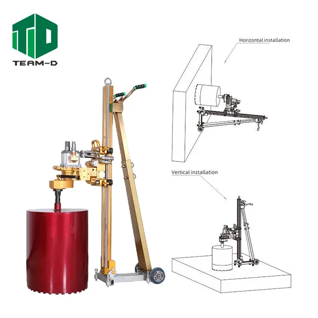 Гидравлический буровой колодец сверло железобетонные буровые коронки алмазного отверстия сверлильный станок для бетона
