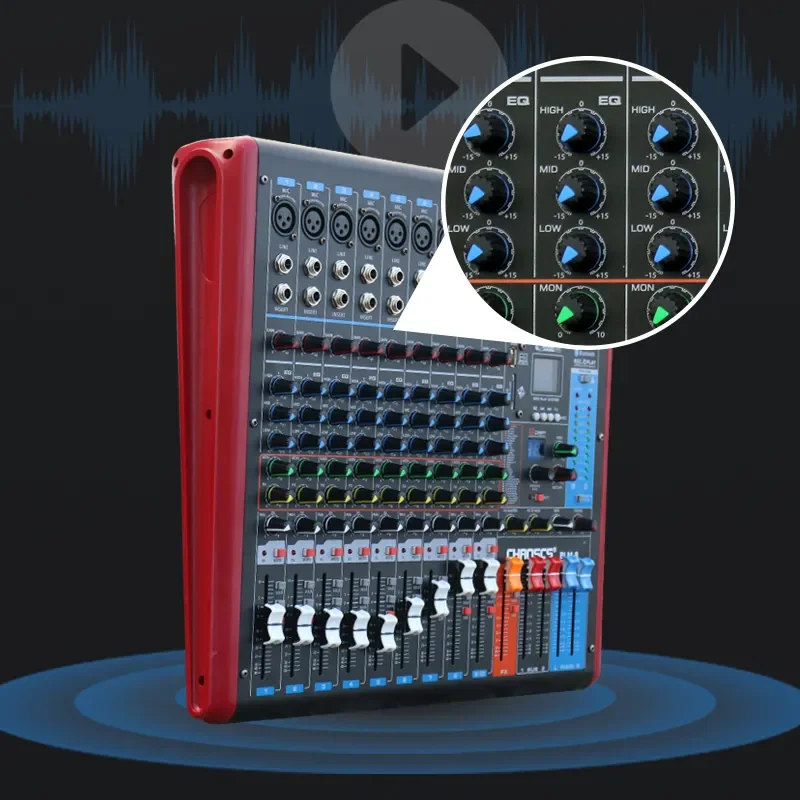 TEBO ES6 6Channels mixer audio home party using blueteeth dj controller/audio console mixer