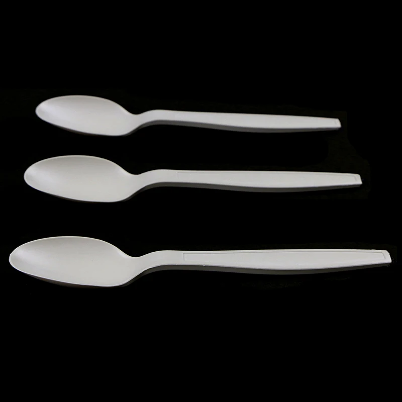 
PLA cornstarch biodegradable spoon Disposable cutlery spoon 7