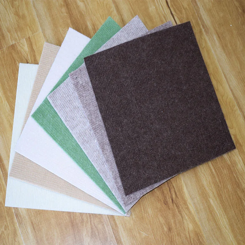 Self-adhesive bottom spliced non-woven floor sticker anti-collision removable carpet