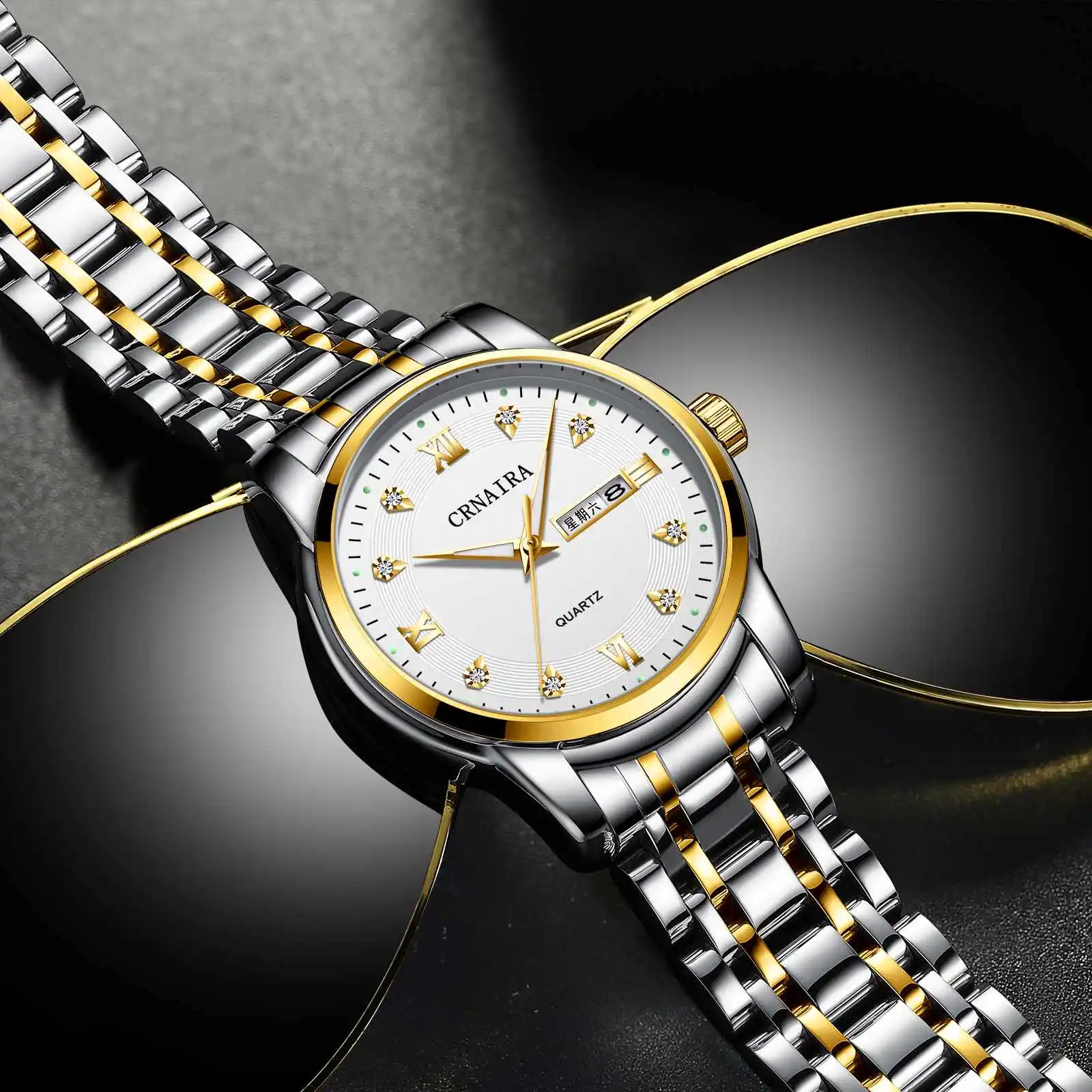 Wristwatches Hot Sale Men Wristwatches 3 ATM Water Resistant Water Wholesale Quartz Watch Made In China Price CRNAIRA C868