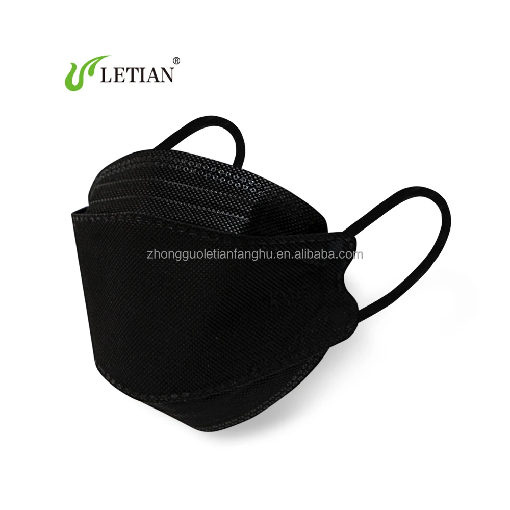 Letian kn95mask face disposable kf 94 facemask KF94 mask black disposable facemask respirators  kf94mask korea baby mask kf94