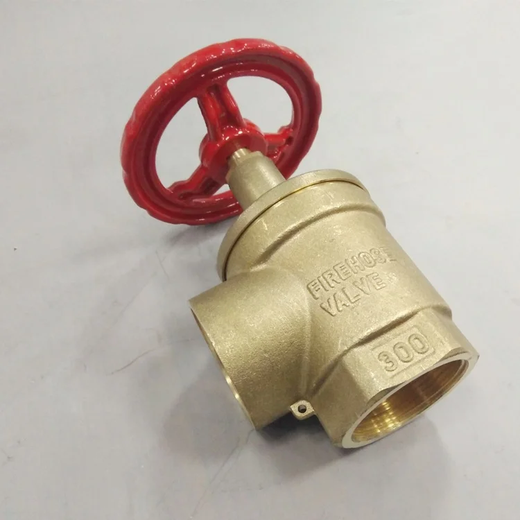 High quality brass chrome polish21/2' inlet female outlet female fire production hydrant angle hose valve