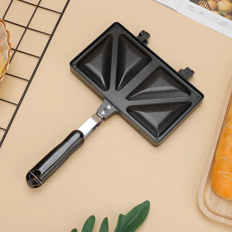 Factory Direct Sale Kitchen Sandwich Maker 2 slice Breakfast Fast Toaster Waffle Maker Machine