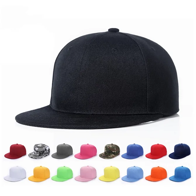 High quality cheap blank flat bill snapback caps hot selling in factory