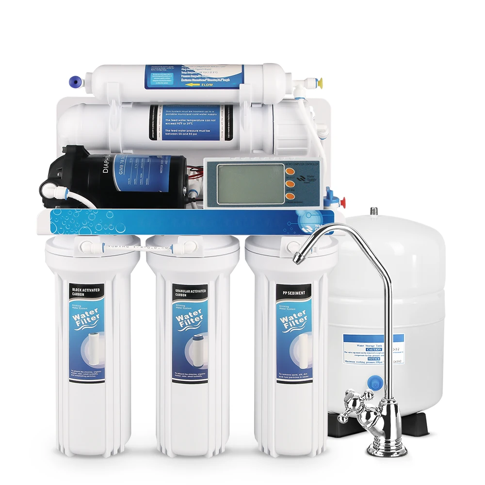 2021 Best Selling Domestic Chlorine Reduction 5stage Water Filter system with TDS monitoring and Filter Life Monitor