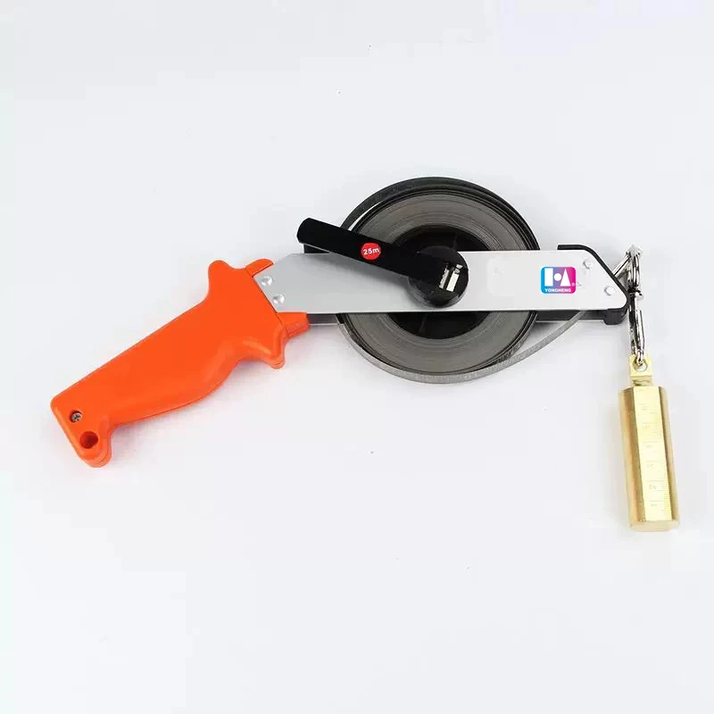 New Type Oil Gauging oil depth steel tape measure oil tank level measuring tape with Brass Plumb