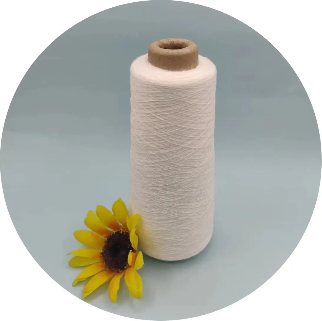 Functional Texteil Yarn Raw White Flame Retardant Viscose Fiber Yarn 100% FR Viscose Yarn for Curtain