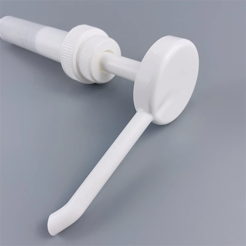 Free Sample 38/400 15 cc black white syrup pump plastic food sauce honey dispenser pump big dosage syrup pump