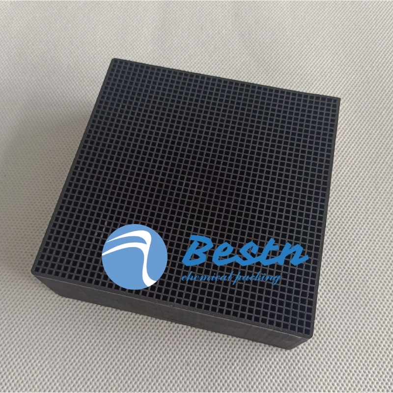 100*100*50mm Honeycomb Activated Carbon  for Waste Gas Treatment