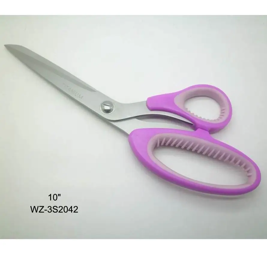 good quality professional stainless steel material blade type hot fabric scissors