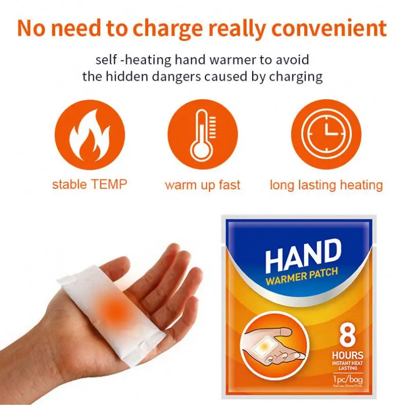 CE Certified Long-Lasting Air-Activated Disposable Hand Warmer Patch Thermal Equipment for Health Care
