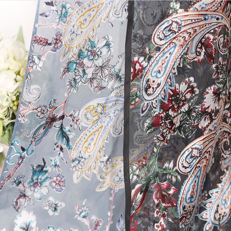 
Custom design china factory silk velvet fabric 