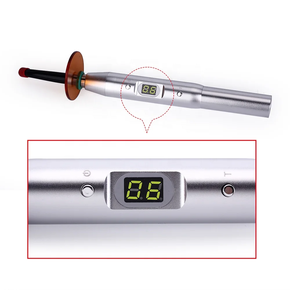 Dental Medical Equipment LED Curing Light Cure Lamp for Dentist Light density 2700mw Silver Color JAS-2001B