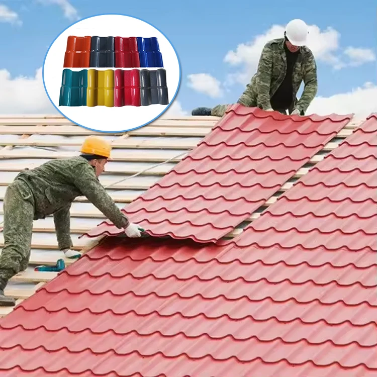 Waterproof Roofing Material Synthetic Resin ASA PVC Roof Tile