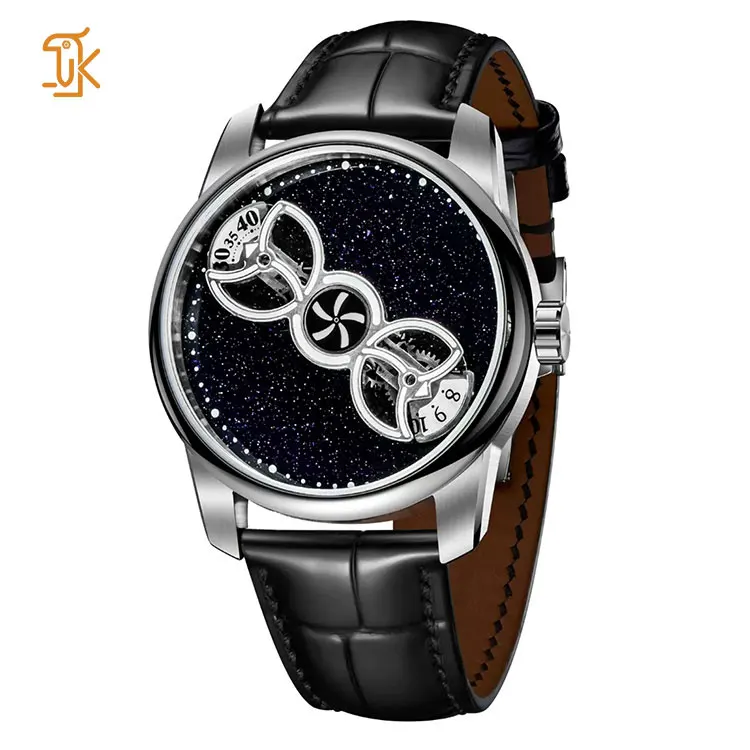 SANYIN Create Your Own Wandering Hour Low MOQ Watch Making No Logo Limunous Luxury Automatic Mechanical Watches Manufacturers