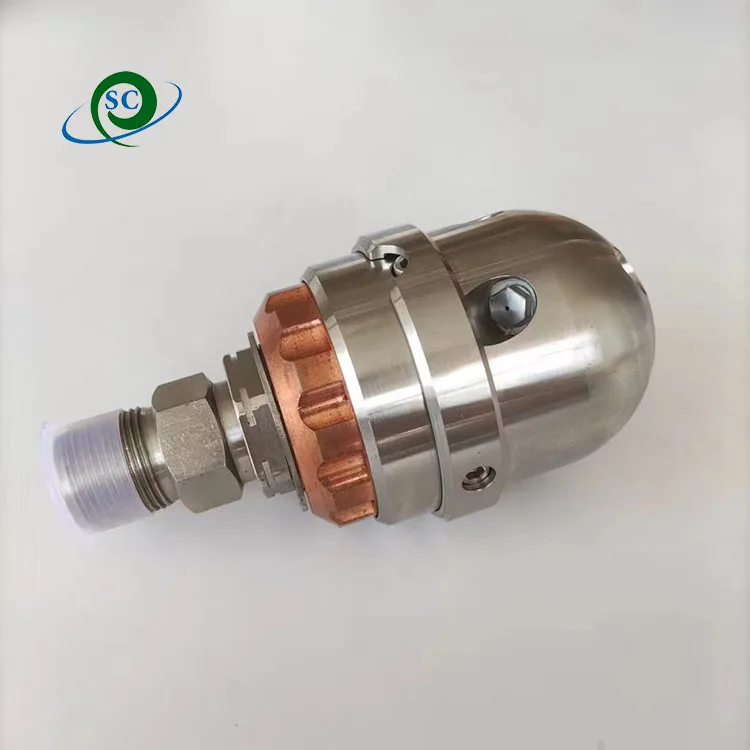 CS Rotary ultra high pressure nozzle for bend pipeline cleaning,dredging condenser tube washing jetter