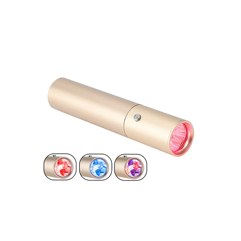 Shenzhen Rechargeable Wand Handheld Portable Red And Blue 40hz Light Infrared Light Hand Held Therapy Torch For Full Body Face