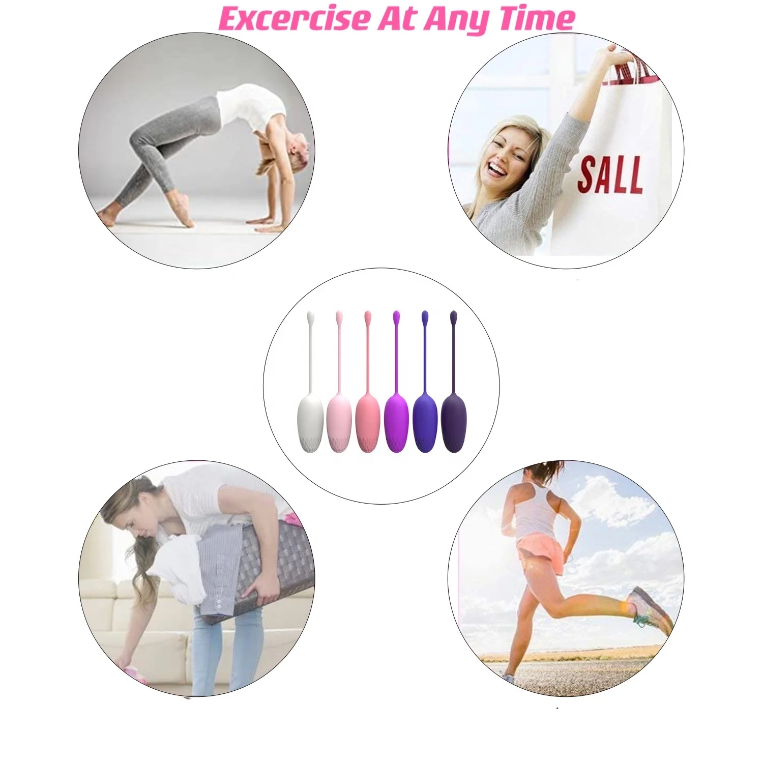 Distributor women kegel balls kegel exercises for men real female sex toys ben wa balls vagina Juguetes Sexuales