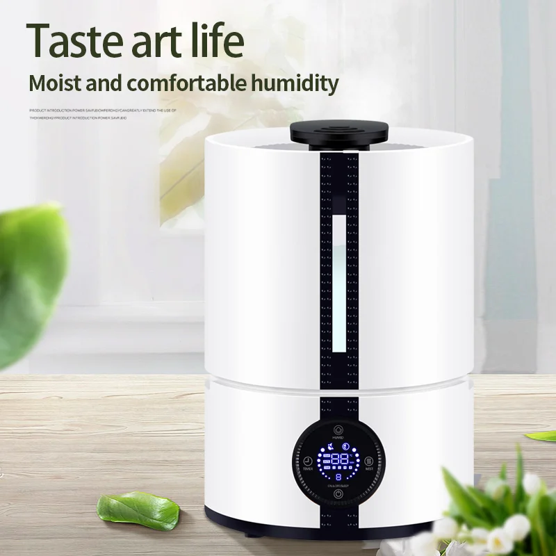 New PTC 5L Capacity Air Ultrasonic Humidifier Warm Mist with LED light Remote 500ml/h Evaporation Humidifier Machine