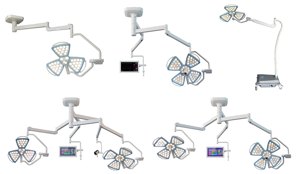 Medical LED Operation Light Shadowless Lamp petal type surgical operating lamp