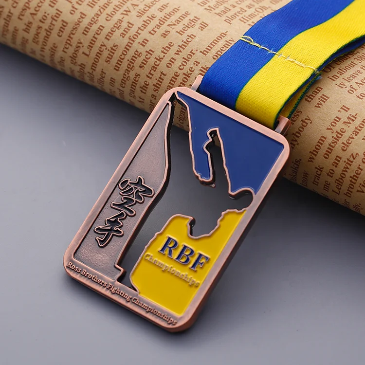 Custom Medal Karate Manufacture Gold Silver Bronze Taekwondo Karate Medals With Ribbon Lanyard Hanger Sport Medals
