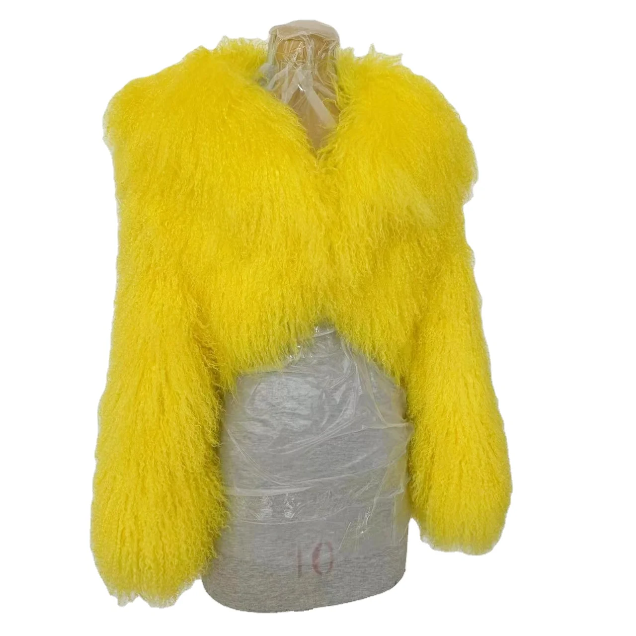 Mongolian Fur Coat Women Big Turn-Down Collar Short Real Fur Coat Winter Ladies Fashion Warm Fluffy Jacket Female Fall
