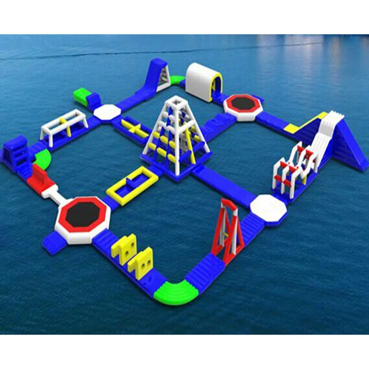 Popular Adults Sport Aqua Water Fun Park Game Inflatable Water Obstacle Course
