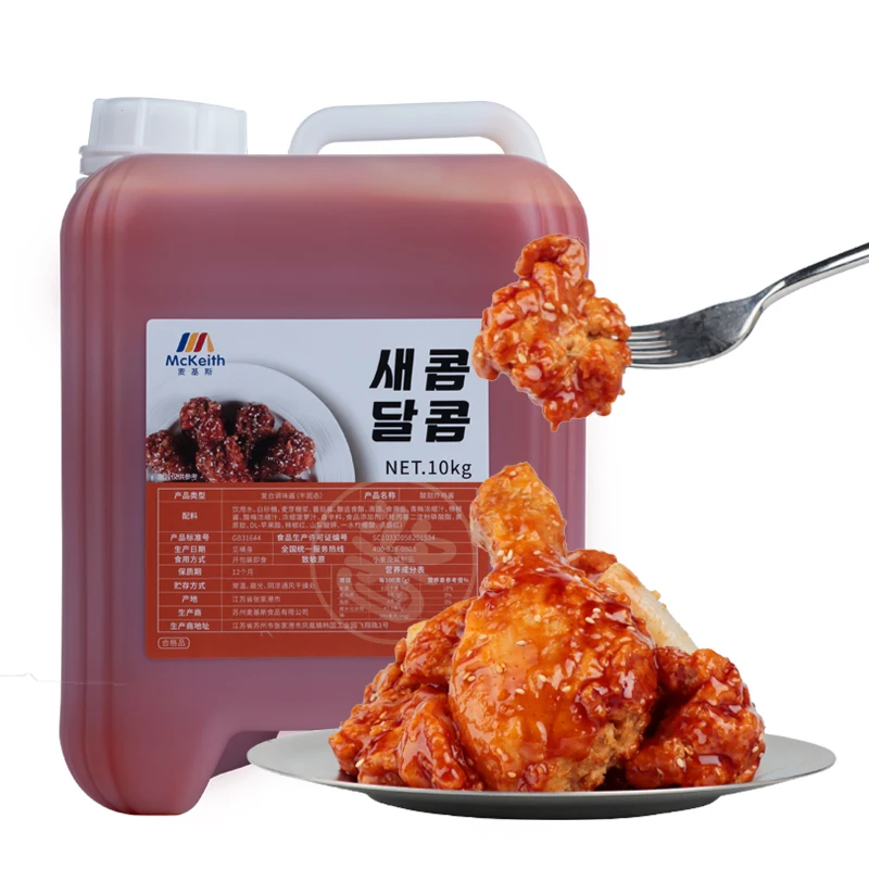 Wholesale Factory Price| 10 Kg Sweet And Sour Sauce 10 kg/2 Barrel/Carton Korean Beer Fried Chicken Sauce Provide Free Sample