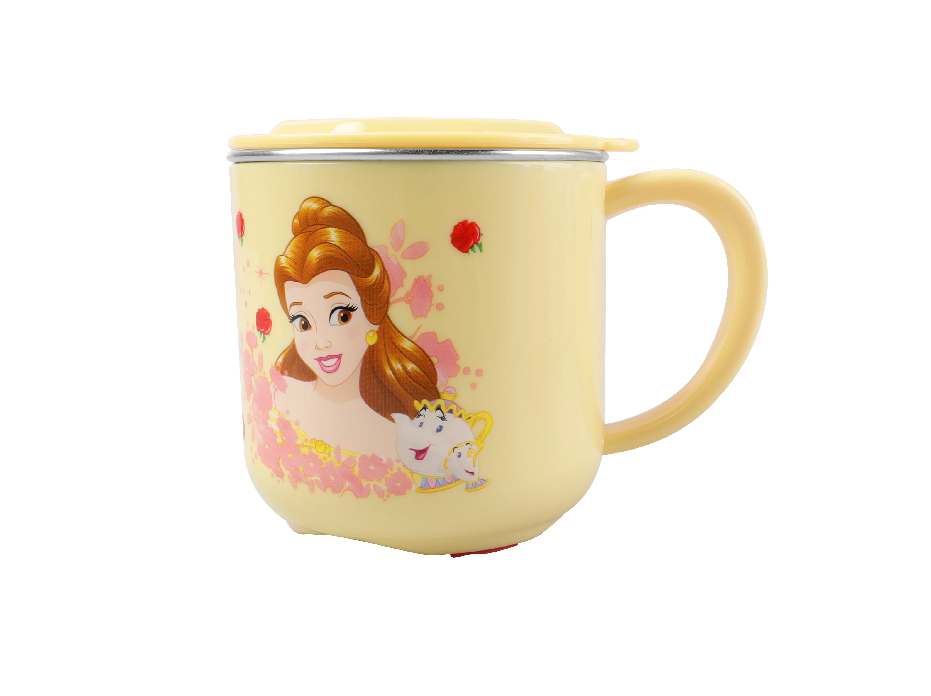 Disney Cup plastic&stainless-steel children tablewares 2D Cartoon Water Cup Cutie Cup