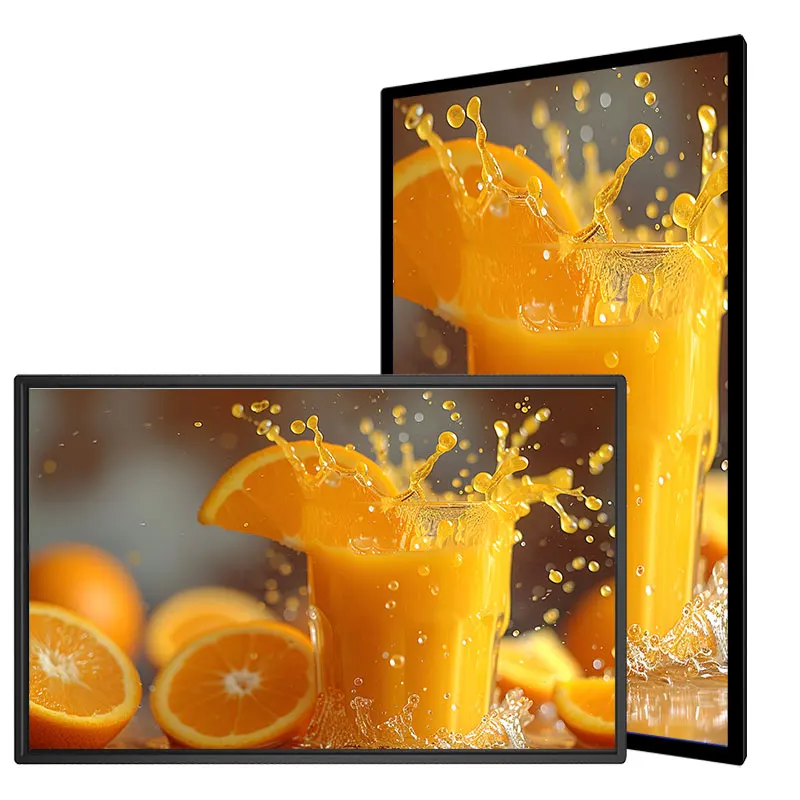Android Indoor Digital Signage Horizontal Monitor Vertical LCD Screen Wall Mounted Advertising Display with CMS Software