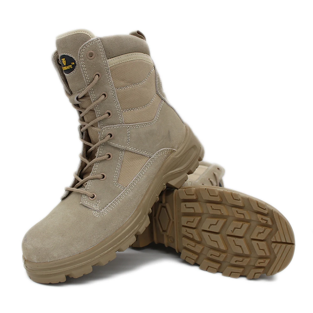 waterproof soft metal steel toecap desert tactical boot men women service boots / safety shoes