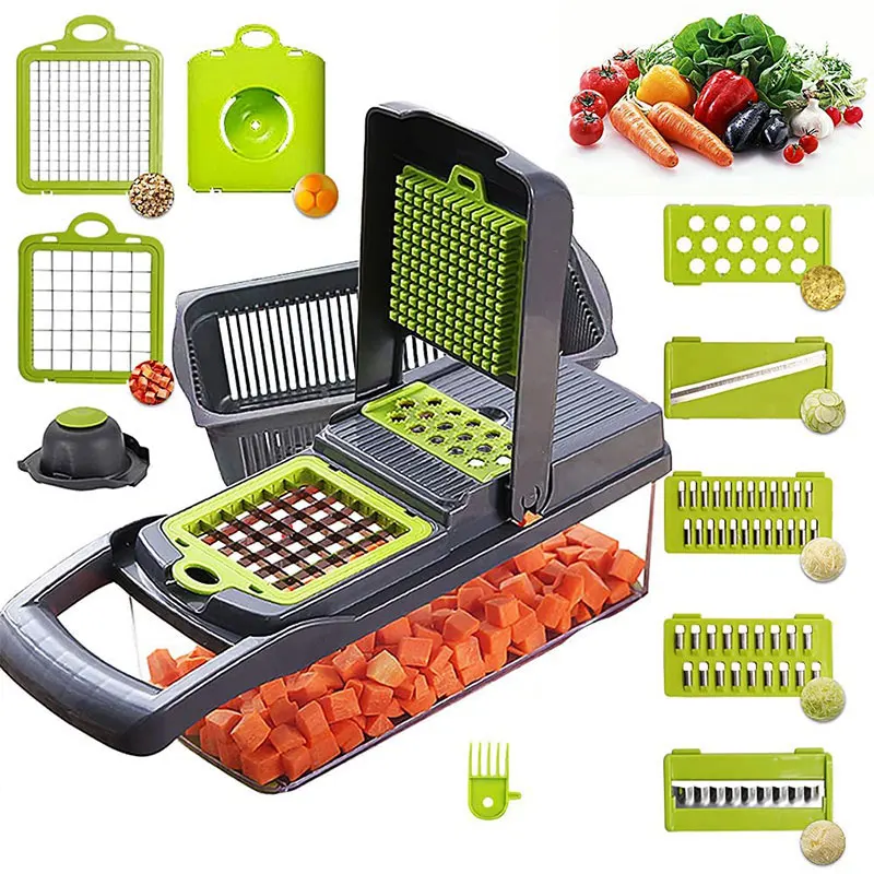 12 In 1 Fruit Grater Mandoline Slicer Manual Vegetable Chopper Cutter