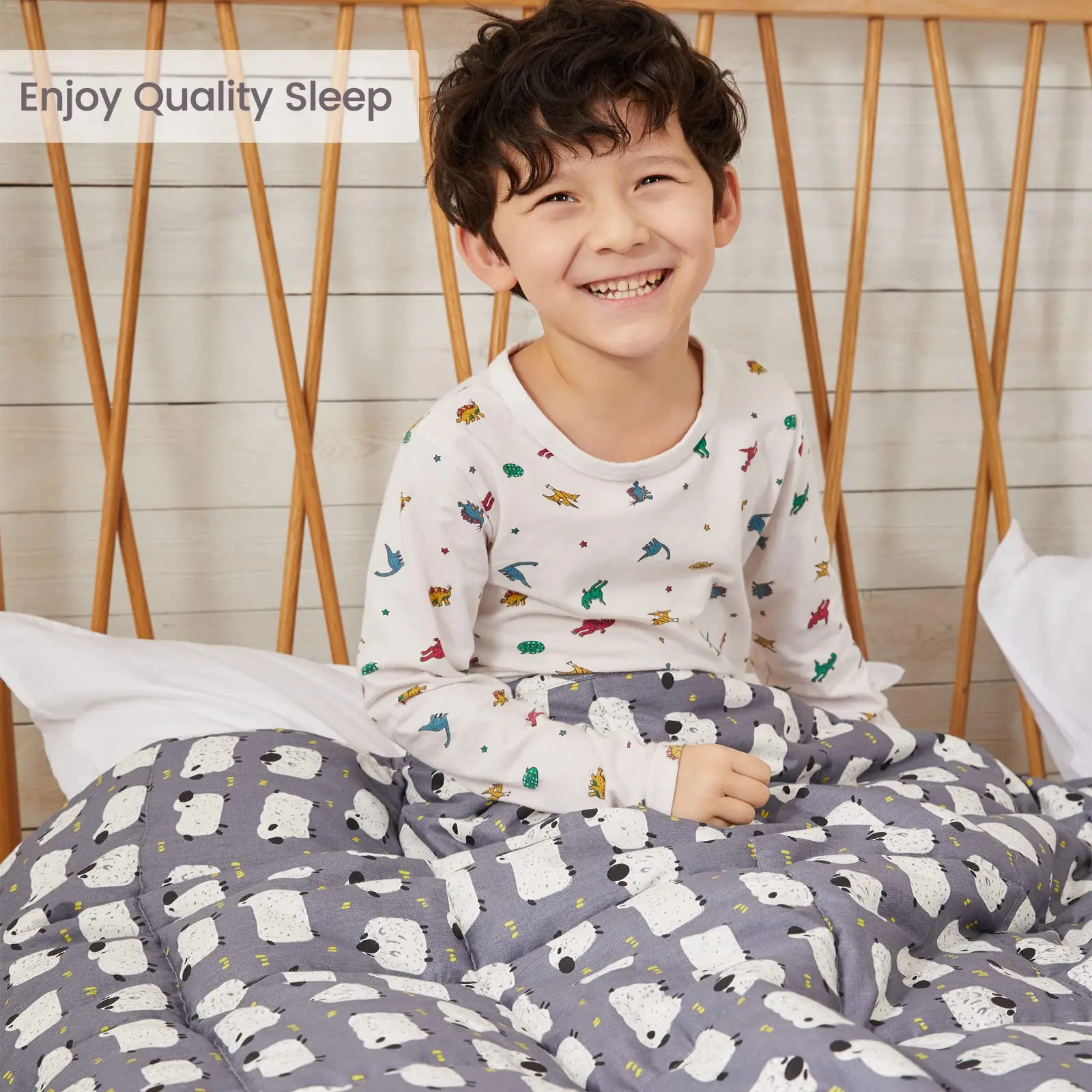 36*48 дюймов хлопковое двустороннее детское плотное одеяло с овечьим узором для всех сезонов