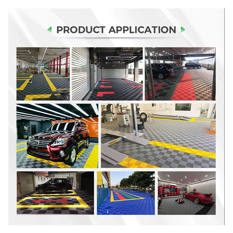 Heavy Duty Modular Floor PVC Interlocking Garage Floor Tiles Mat Pvc Interlocking Plastic Floor
