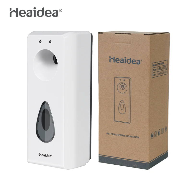 Heaidea custom 300ml smart aerosol dispenser air freshener automatic spray fragrance machine for hotel toilet bathroom