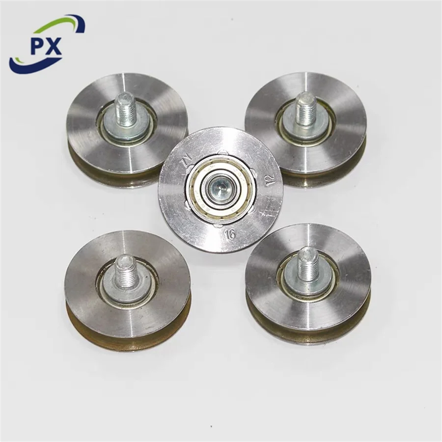 XIZI O**S elevator hall door car door hanging roller Elevator AT120 door hanger roller 56*6201Z 55*11*6201RS Lift spare parts