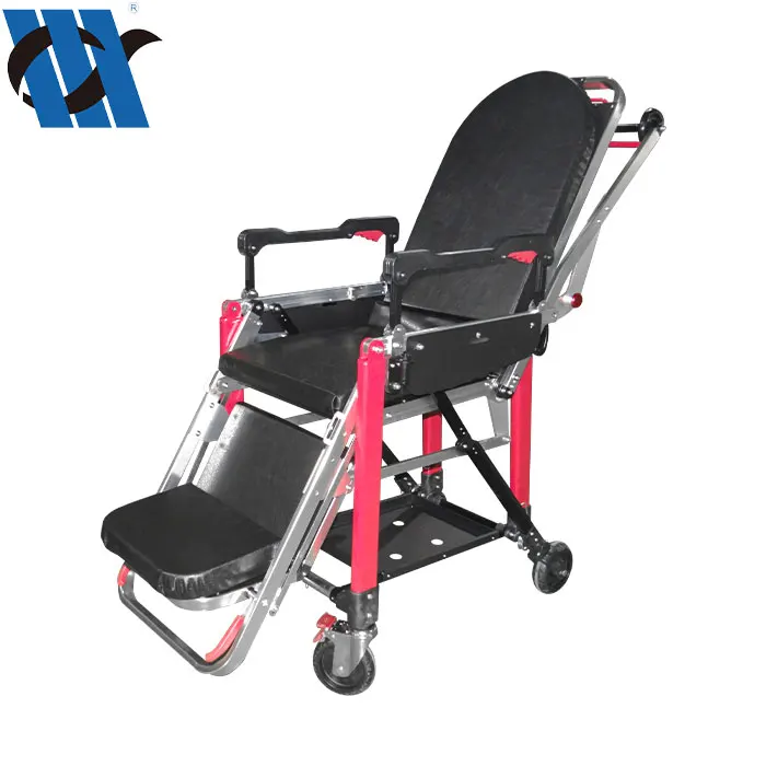 BDTT202B Hot Sale Hospital Used Emergency Trolley Patient Transport Backrest Height Adjustable Bed to Ambulance Stretcher Chair