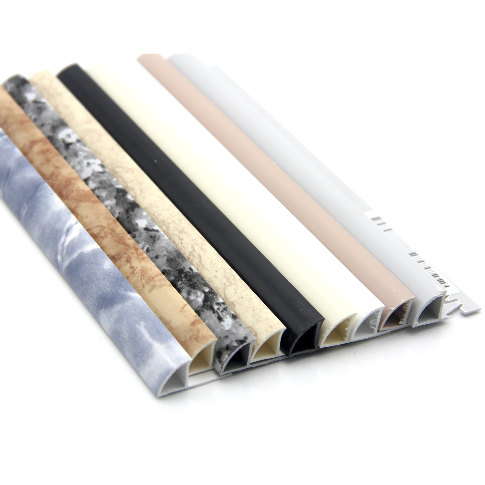 Pop Custom PVC Waterproof Plastic Marble Tile Trim Strip For Tile Decoration