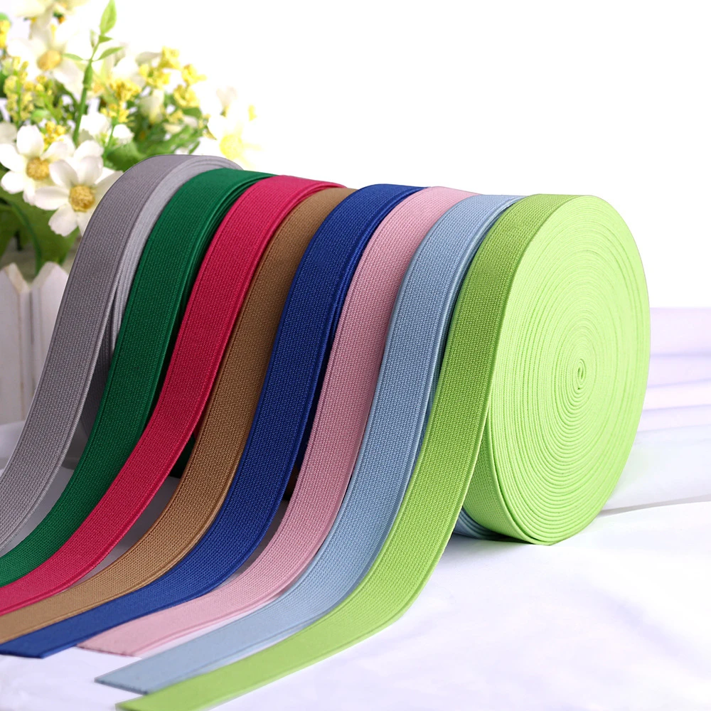 Wholesale Elastic Webbing, Multi Colors Thicken Version Knitted Power Webbing Band