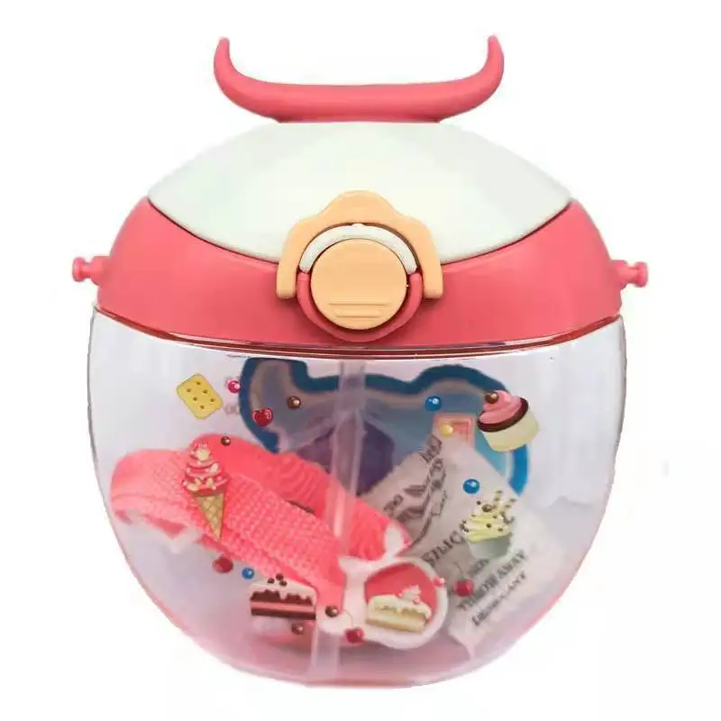 Beetle cartoon cute student baby convenience kettle leak proof sippy cup donut cup